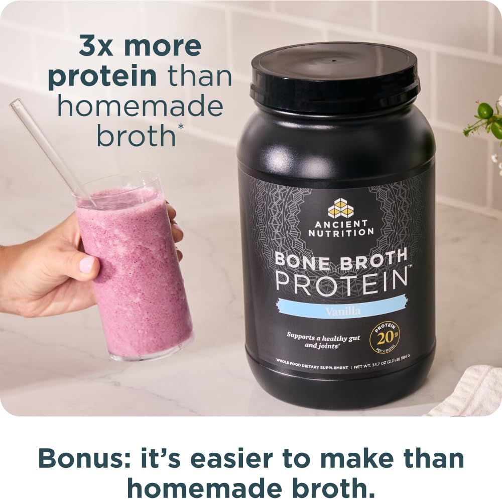 Ancient Nutrition grass-fed beef bone broth concentrate flavorful base