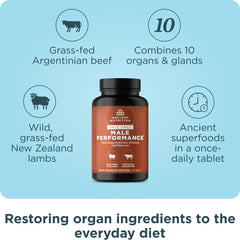 Ancient Nutrition grass-fed bovine organs from Argentina ensure quality protein.