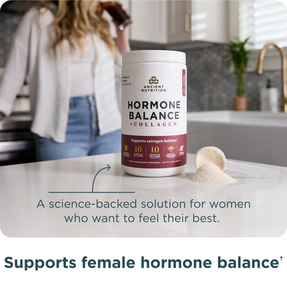 Ancient Nutrition Hormone Balance capsules pack for convenient daily routine