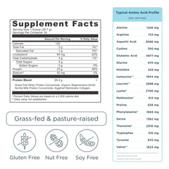 Ancient Nutrition hydrolyzed collagen peptides scoop for joint comfort and mobility.