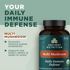 Ancient Nutrition ingredients turkey tail reishi maitake