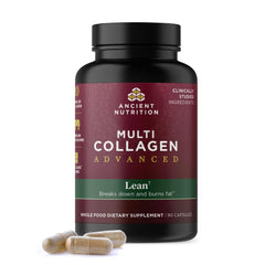 Ancient Nutrition Multi Collagen Advanced Lean bottle supports weight and fat loss goals