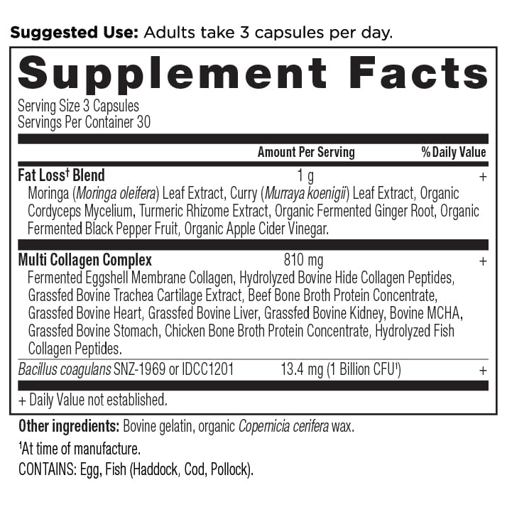 Ancient Nutrition Multi Collagen Advanced Lean glass of water with capsules ready
