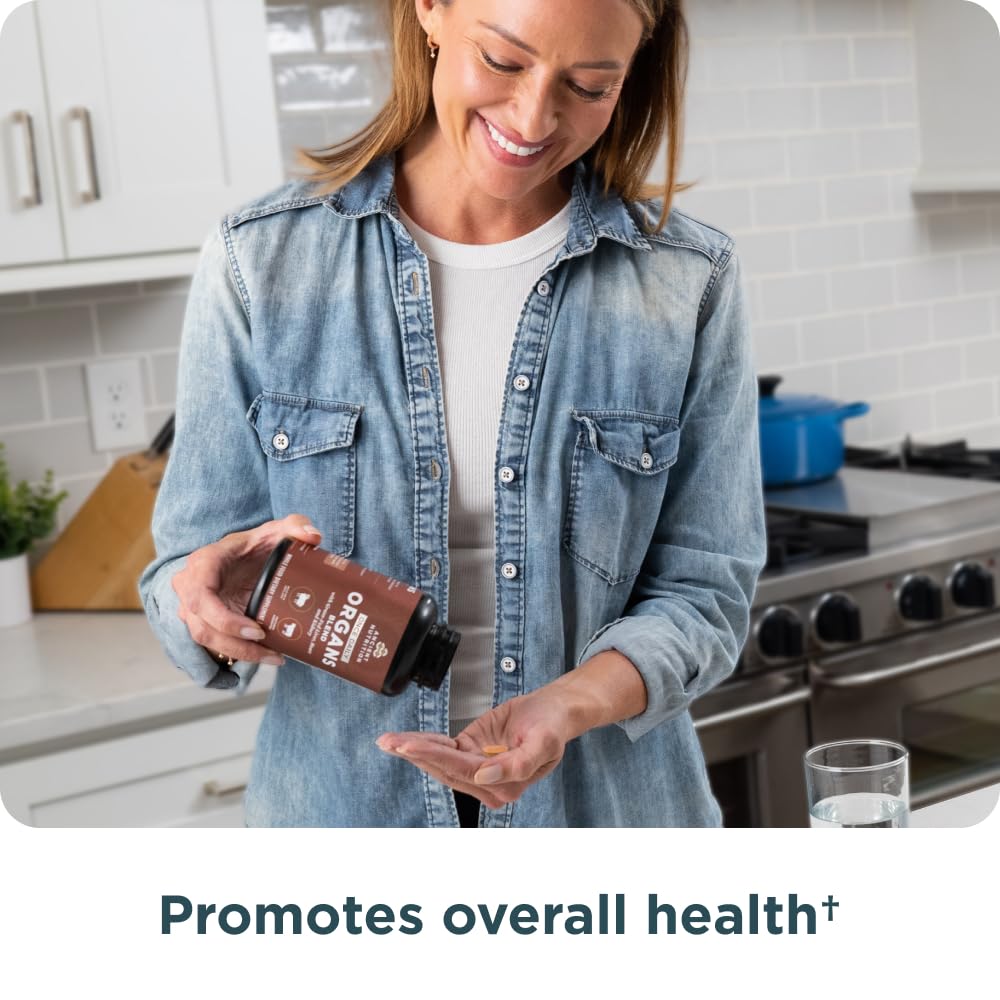 Ancient Nutrition Organ Complex front label highlighting grass-fed and wild ingredients