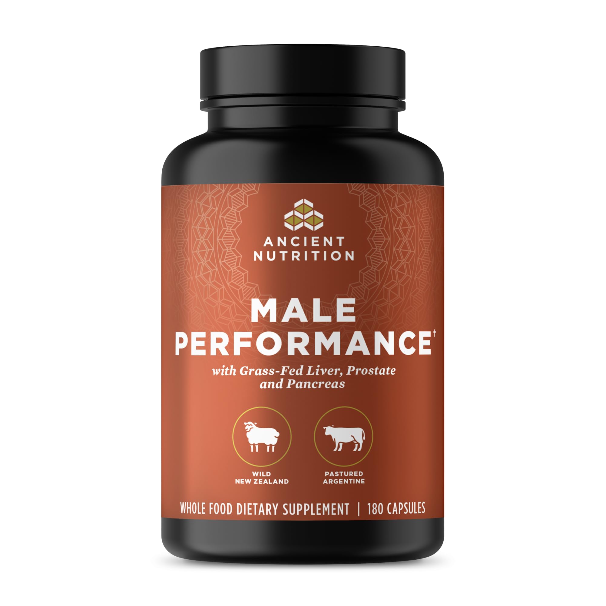 Ancient Nutrition Organs bottle image showing convenient daily capsules for men.