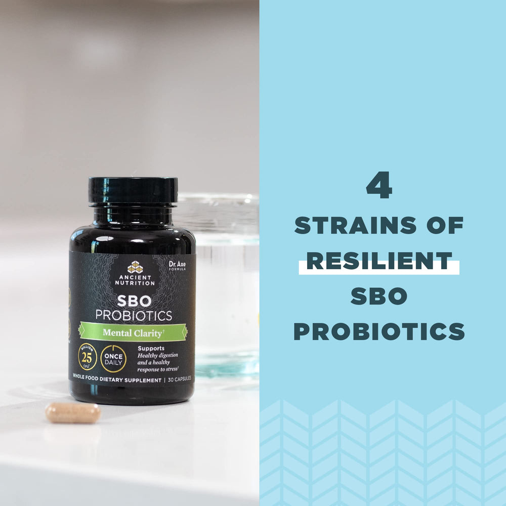 Ancient Nutrition Probiotics ingredients list with soil-based strains
