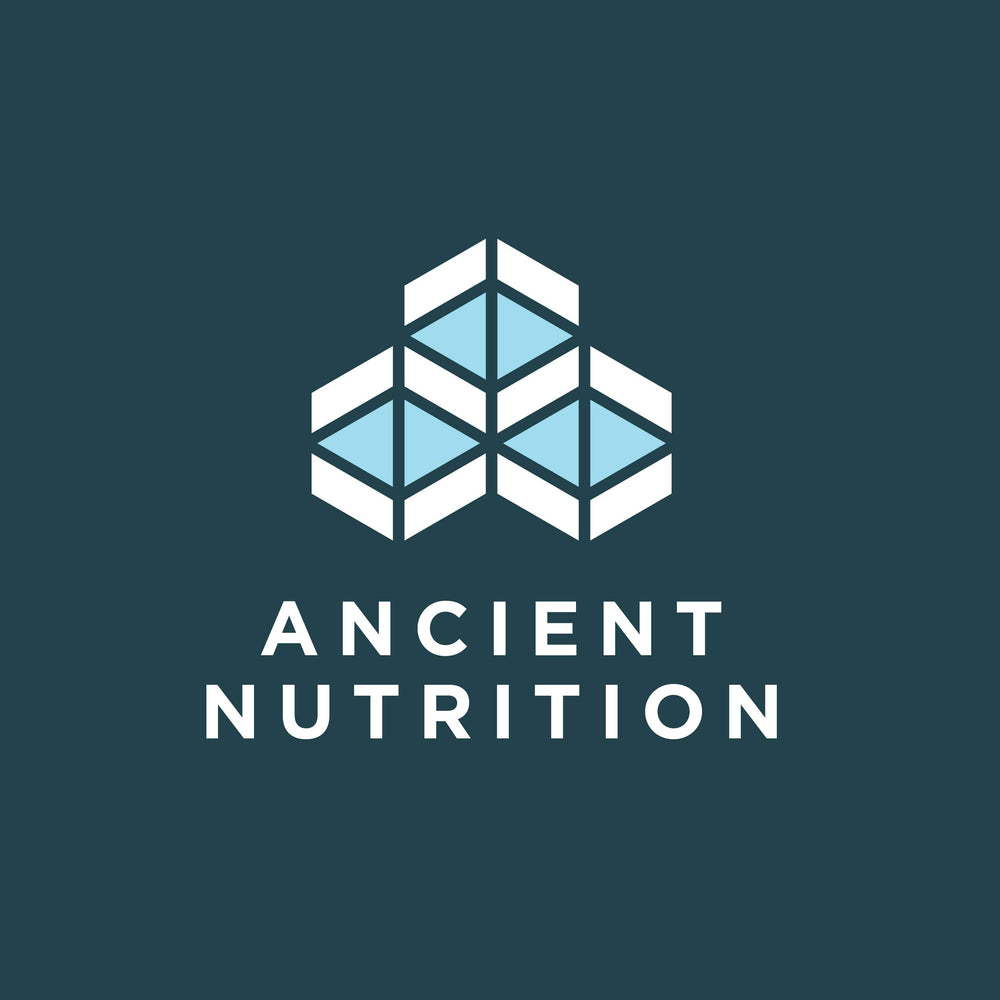Ancient Nutrition Probiotics Ultimate bottle arranged in a wellness routine setup.