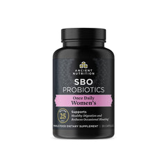 Ancient Nutrition Probiotics for Women bottle shown for daily digestive support