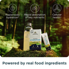 Ancient Nutrition Rapid Hydration coconut water and red algae provide natural electrolytes
