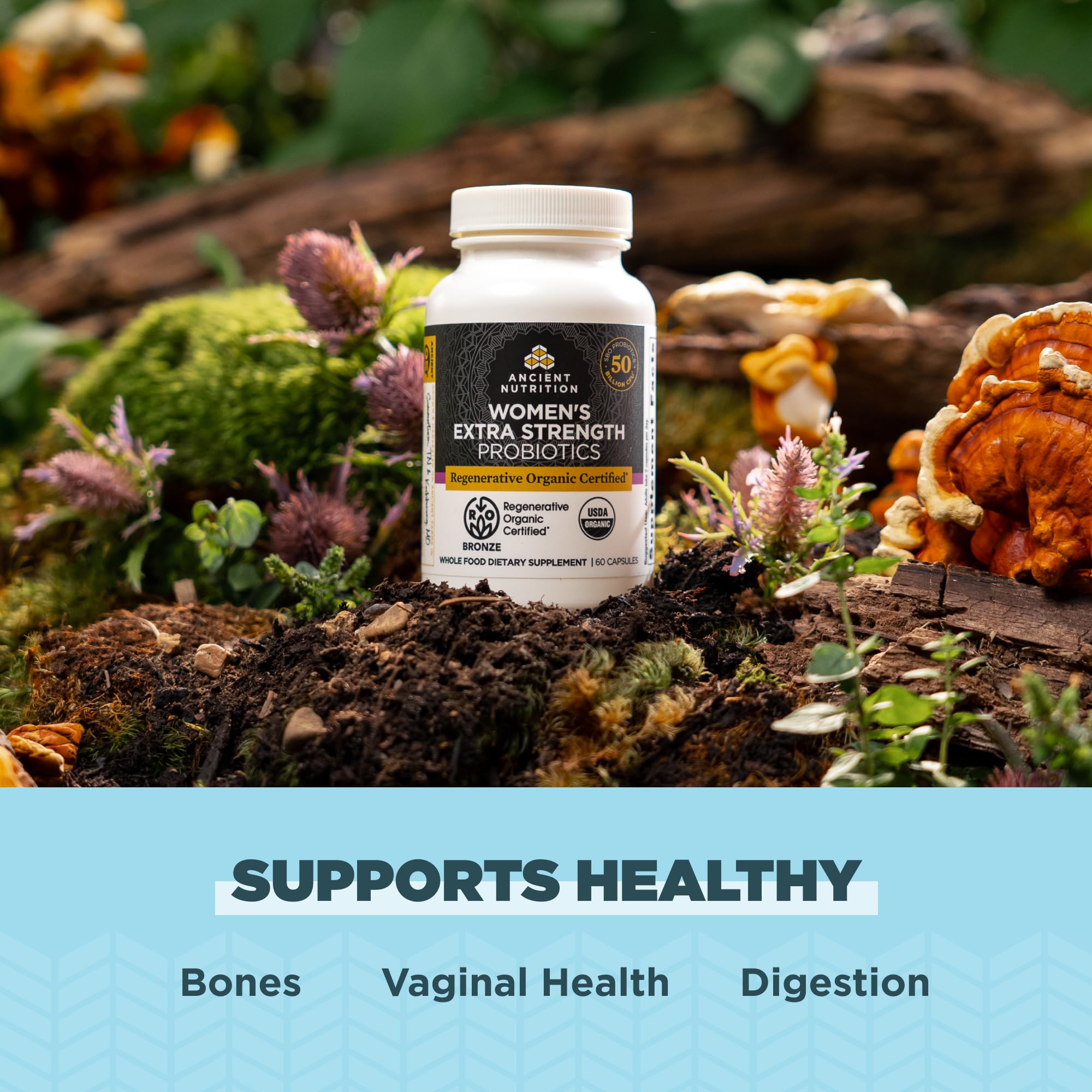 Ancient Nutrition regenerative organic certified symbol image