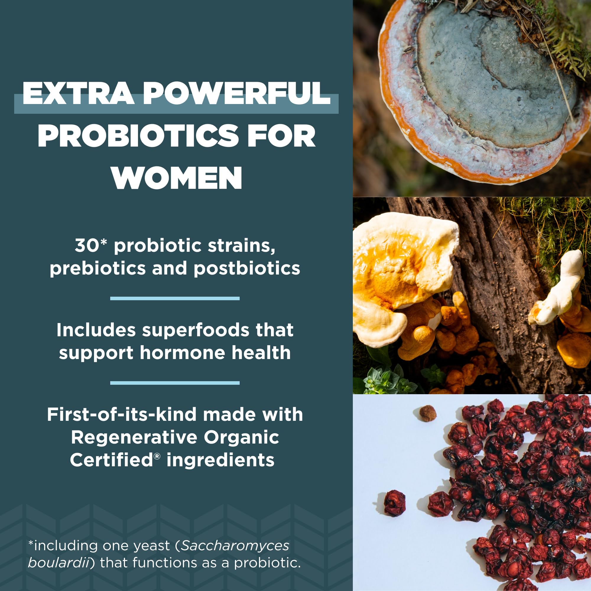 Ancient Nutrition Probiotics Women bottle label detail