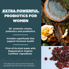Ancient Nutrition Probiotics Women bottle label detail