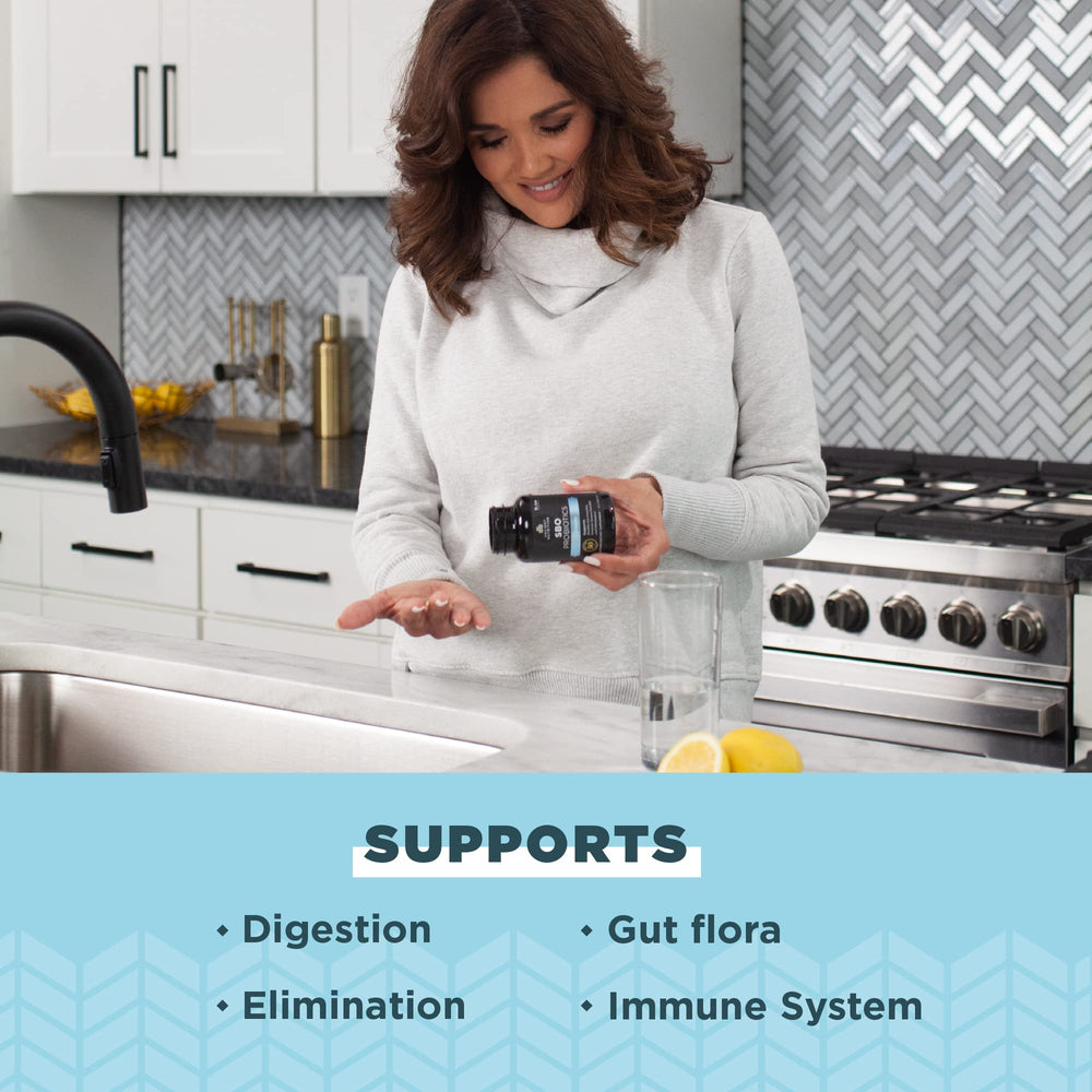 Ancient Nutrition SBO Ultimate label close-up highlighting gluten-free Ancient Superfoods blend