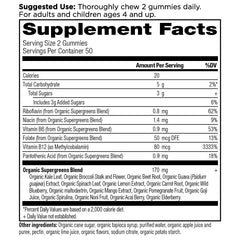 Ancient Nutrition Supergreens Gummies Strawberry Watermelon flavor for tasty daily greens