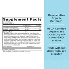Ancient Nutrition SuperVeggies capsules closeup highlighting probiotic blend