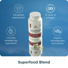 Ancient Nutrition capsules close-up highlights easy daily dosage for busy lifestyles.