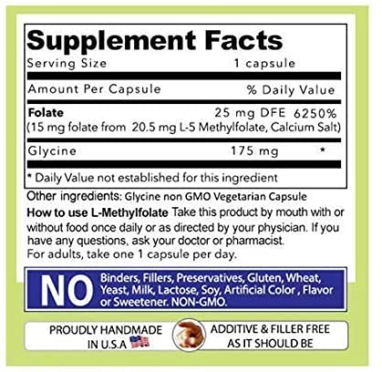 AND GIVE US TODAY OUR DAILY L-Methylfolate blister pack shows purity.