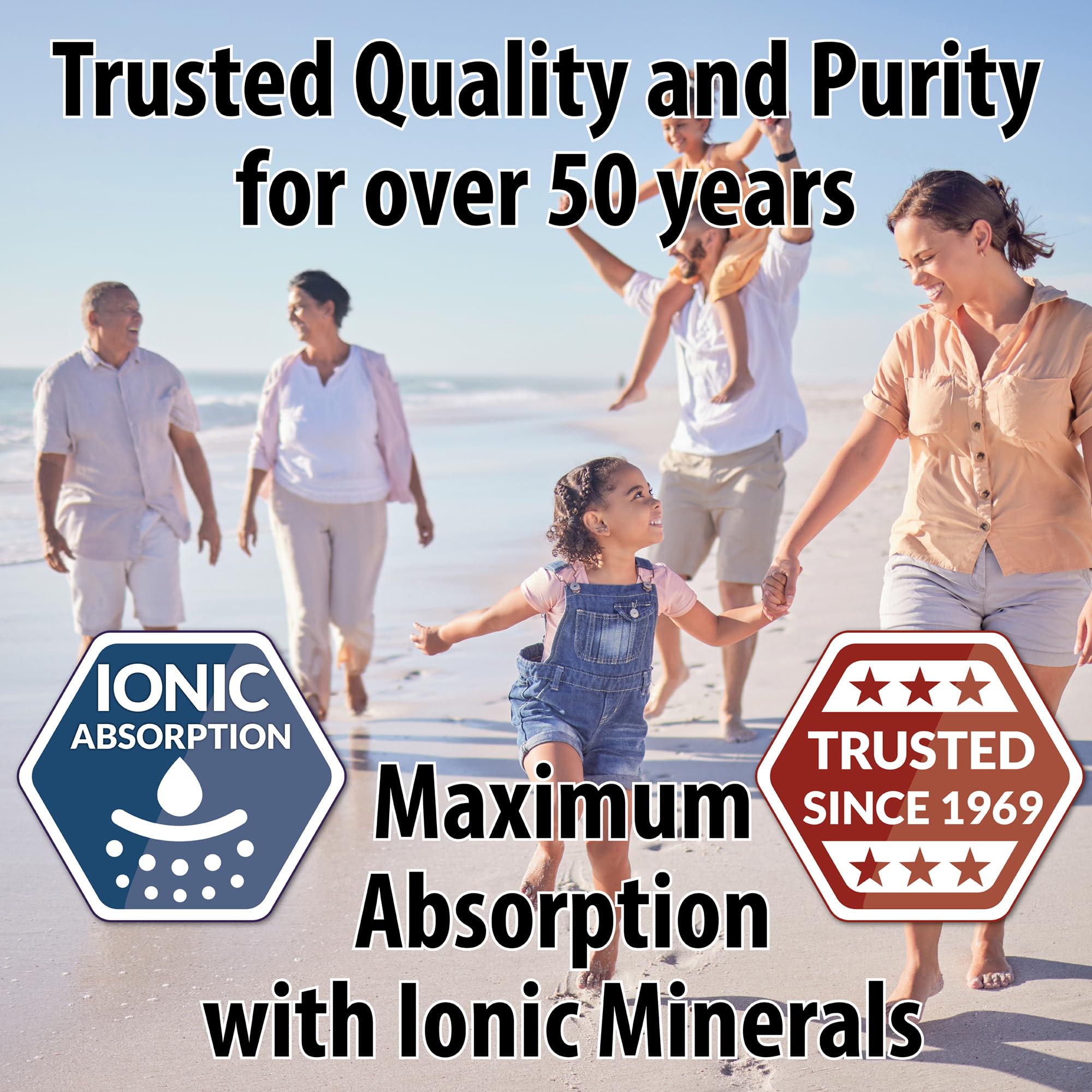 Anderson Sea M.D. drops added to a glass of water