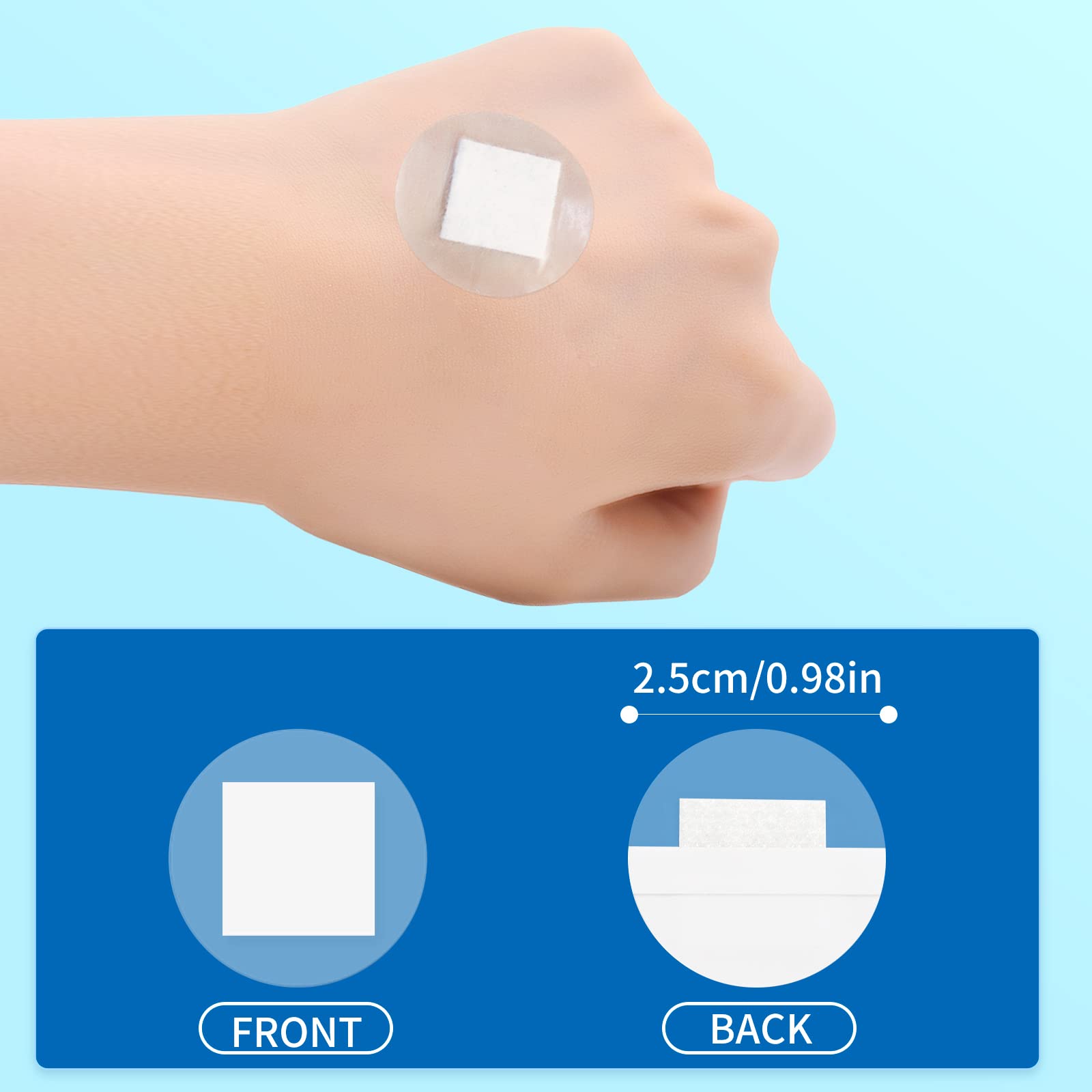 AndicAge versatile bandage suitable for hand, face, or toe wounds and scrapes.