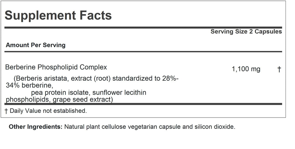 Andrew Lessman Berberine Phospholipid capsules arranged for convenient daily supplementation.