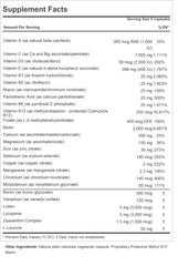 ANDREW LESSMAN COMPLETE 150 CAPSULES bottle seal, freshness and purity at a glance