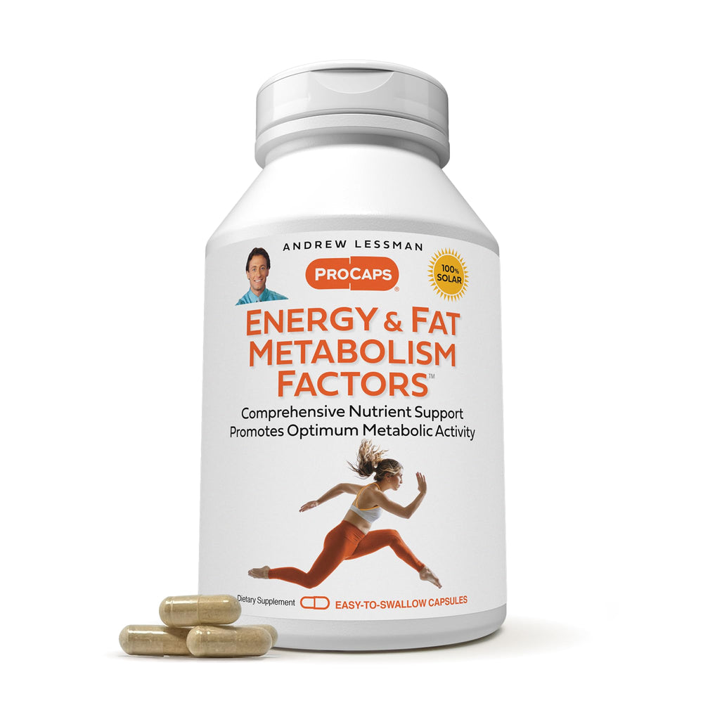 ANDREW LESSMAN Energy and Fat Metabolism bottle close-up for daily energy support