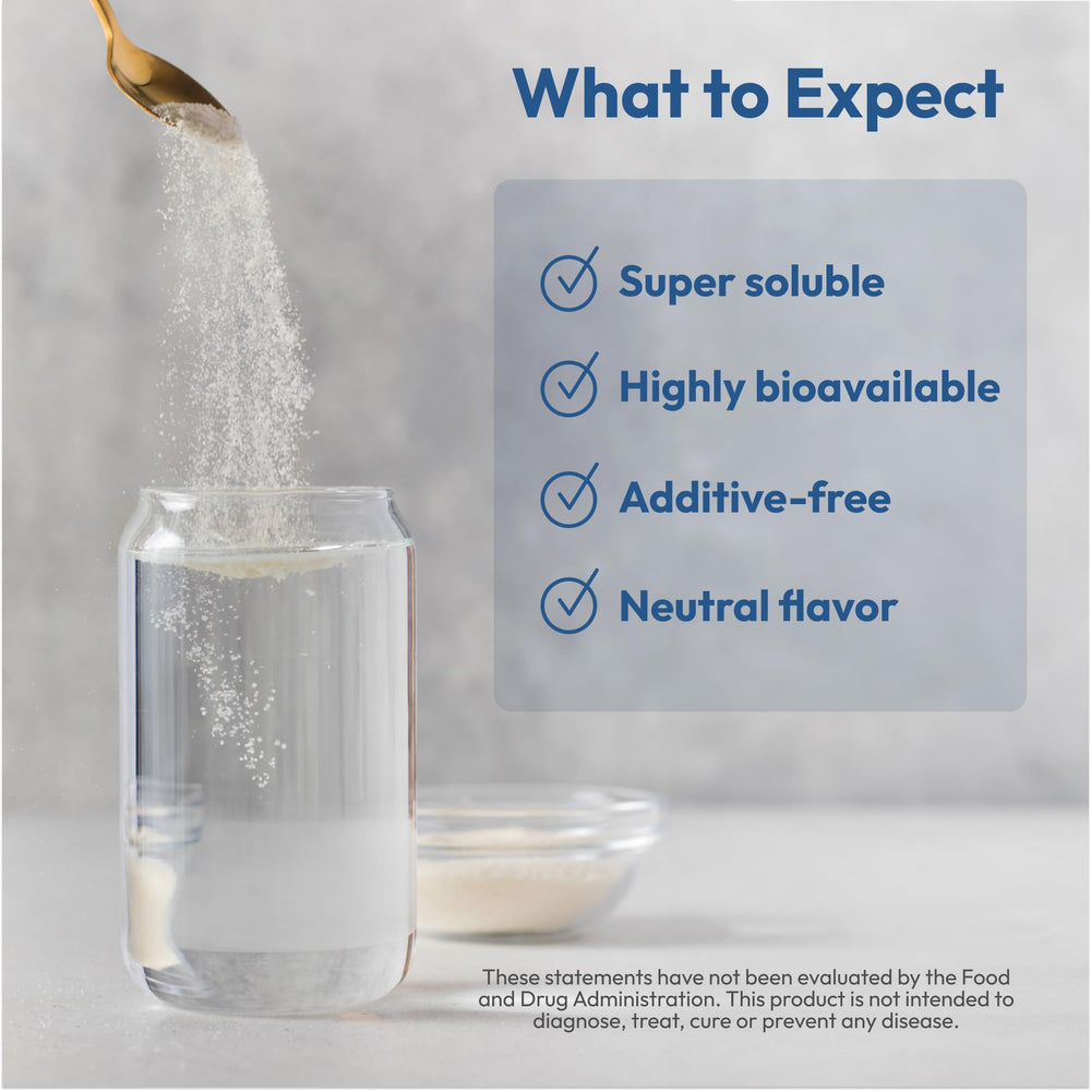 Andrew Lessman free-range collagen powder scoop for convenient dosing
