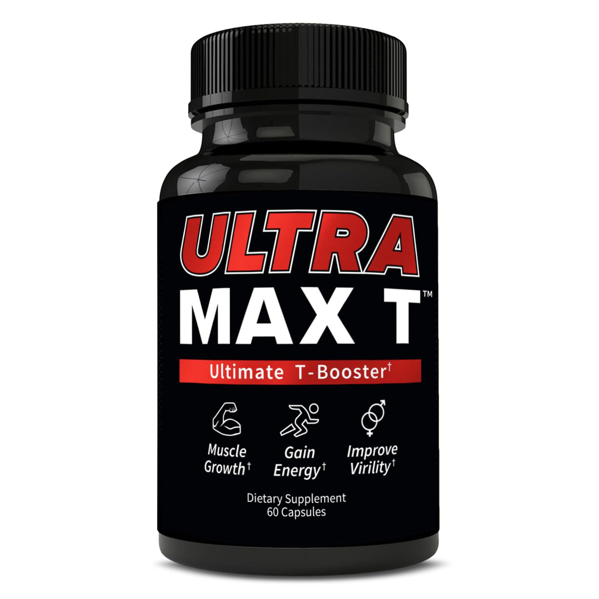 Andro400 T Booster Ultra Max bottle viewed from top for daily energy support.