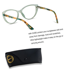 Andwood cat-eye glasses side view blocking blue light for extended screen comfort