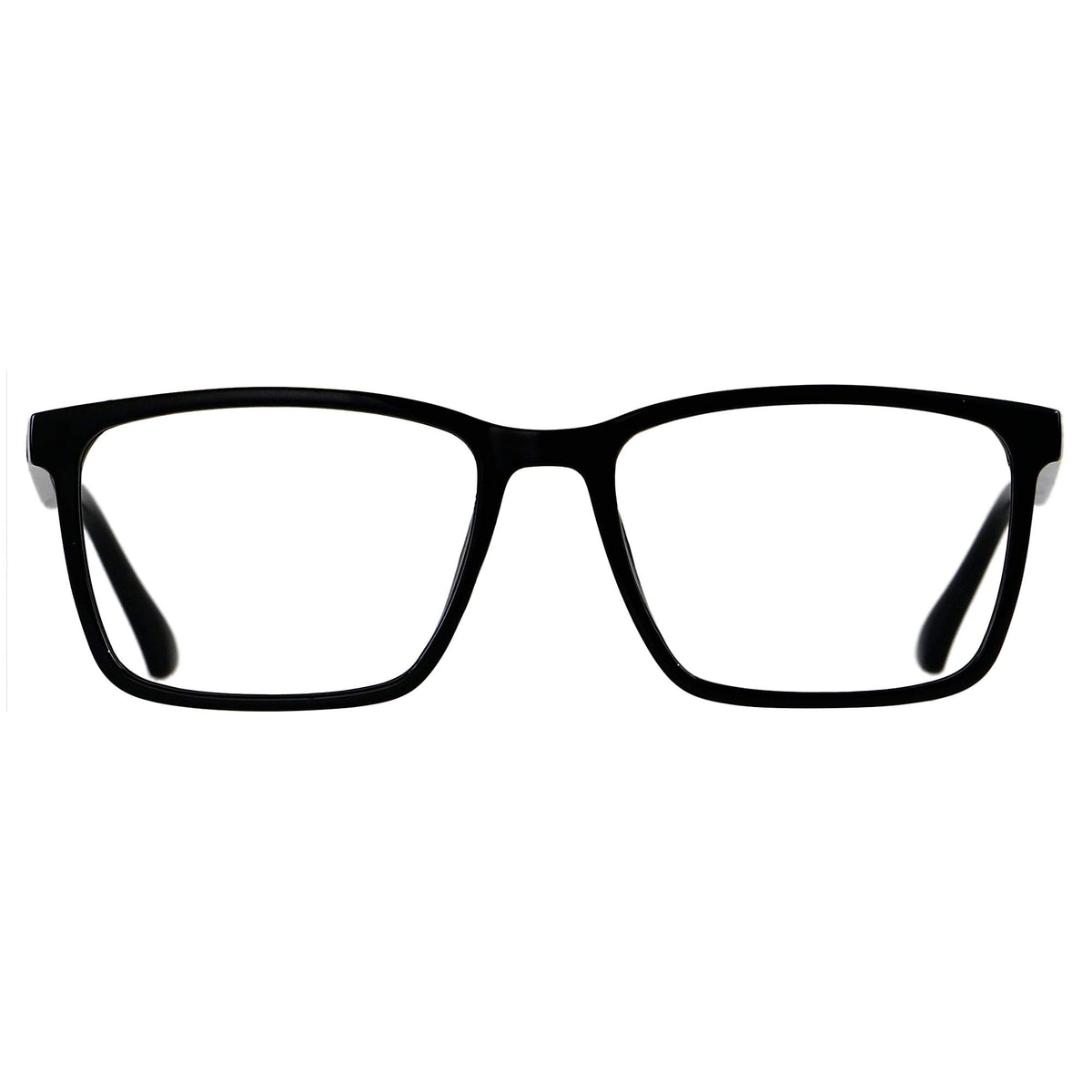 ANDWOOD blue light blocking glasses in a large square frame for all-day comfort