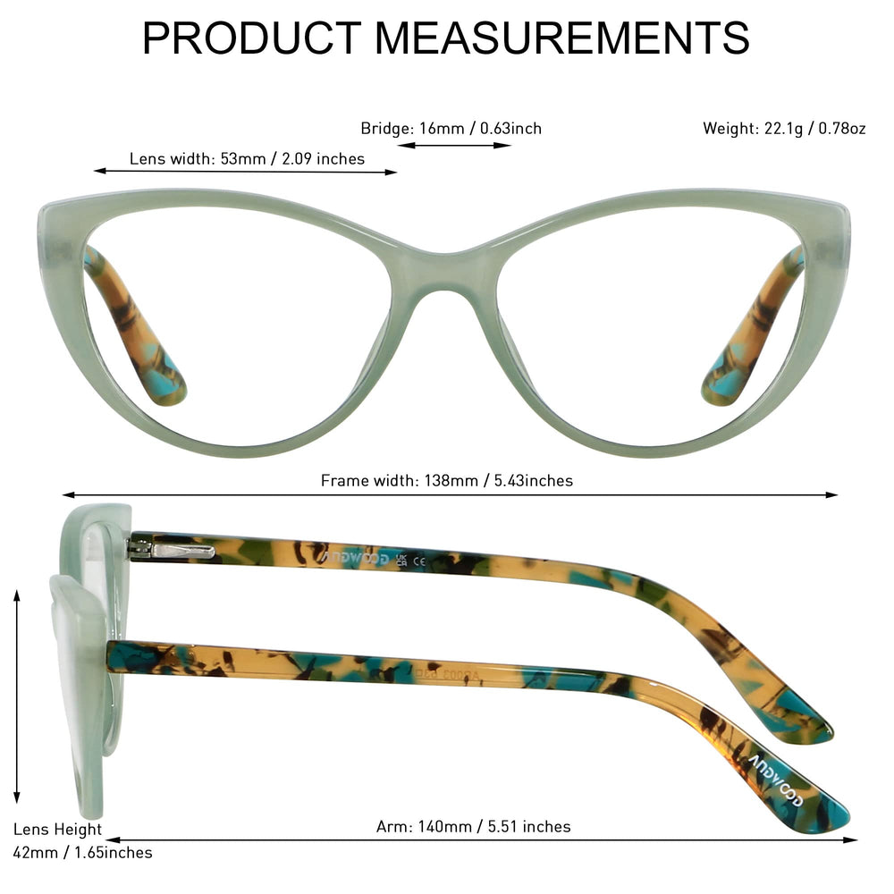 Andwood blue light blocking glasses with protective case ready for travel