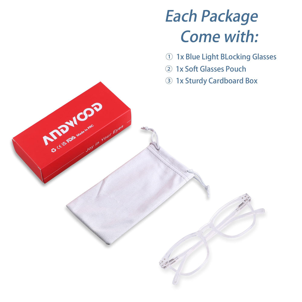 ANDWOOD spring hinge sunglasses provide comfortable fit for all-day wear.