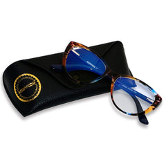 Andwood polycarbonate blue light lenses filter glare for clearer screen time and less fatigue.