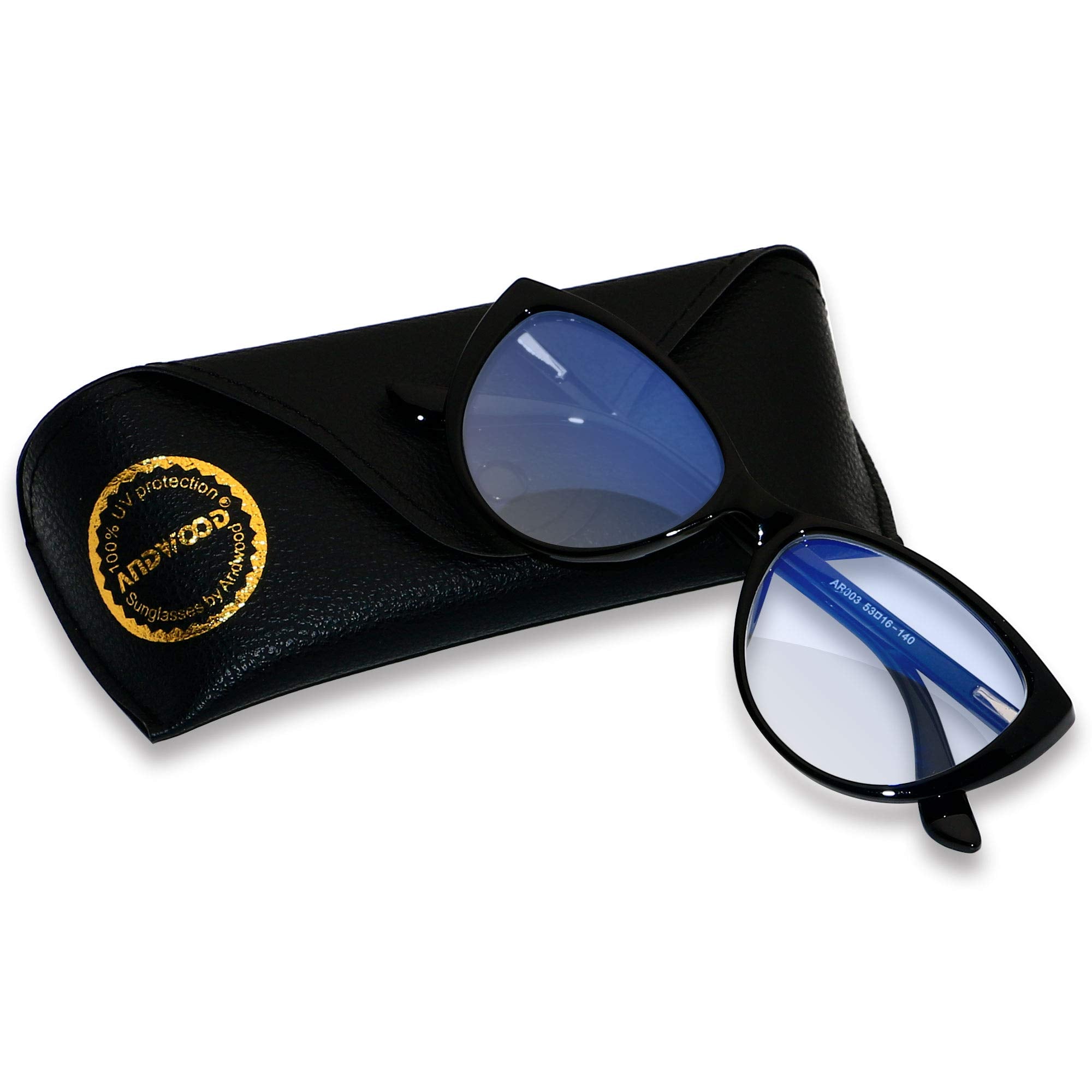 ANDWOOD women's cat-eye glasses with spring hinges for comfortable all-day wear.
