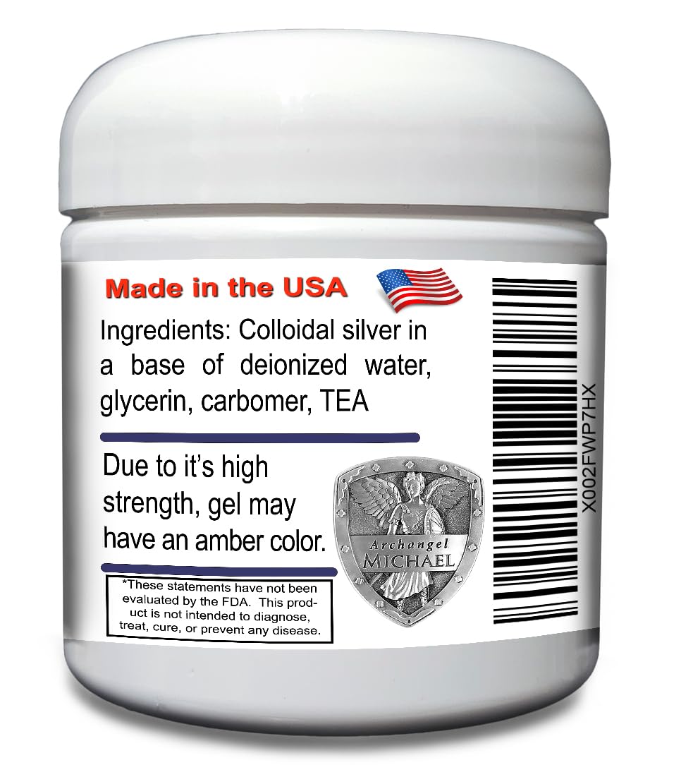 Angels Lab Colloidal Silver Gel texture close-up, highlighting smooth, fast-absorbing formula.