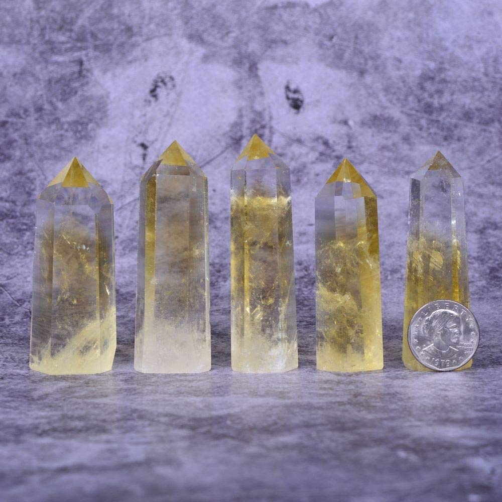 Angelstones citrine prism figurine highlights natural beauty for collecting and mindful energy work.