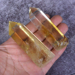 Angelstones natural citrine gemstone decor piece wands to brighten spaces and inspire calm.