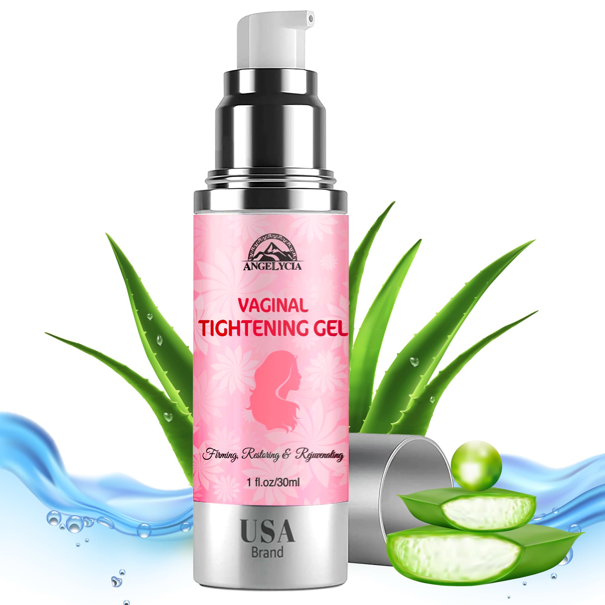 ANGELYCIA Vaginal Tightening Balm bottle front for discreet use