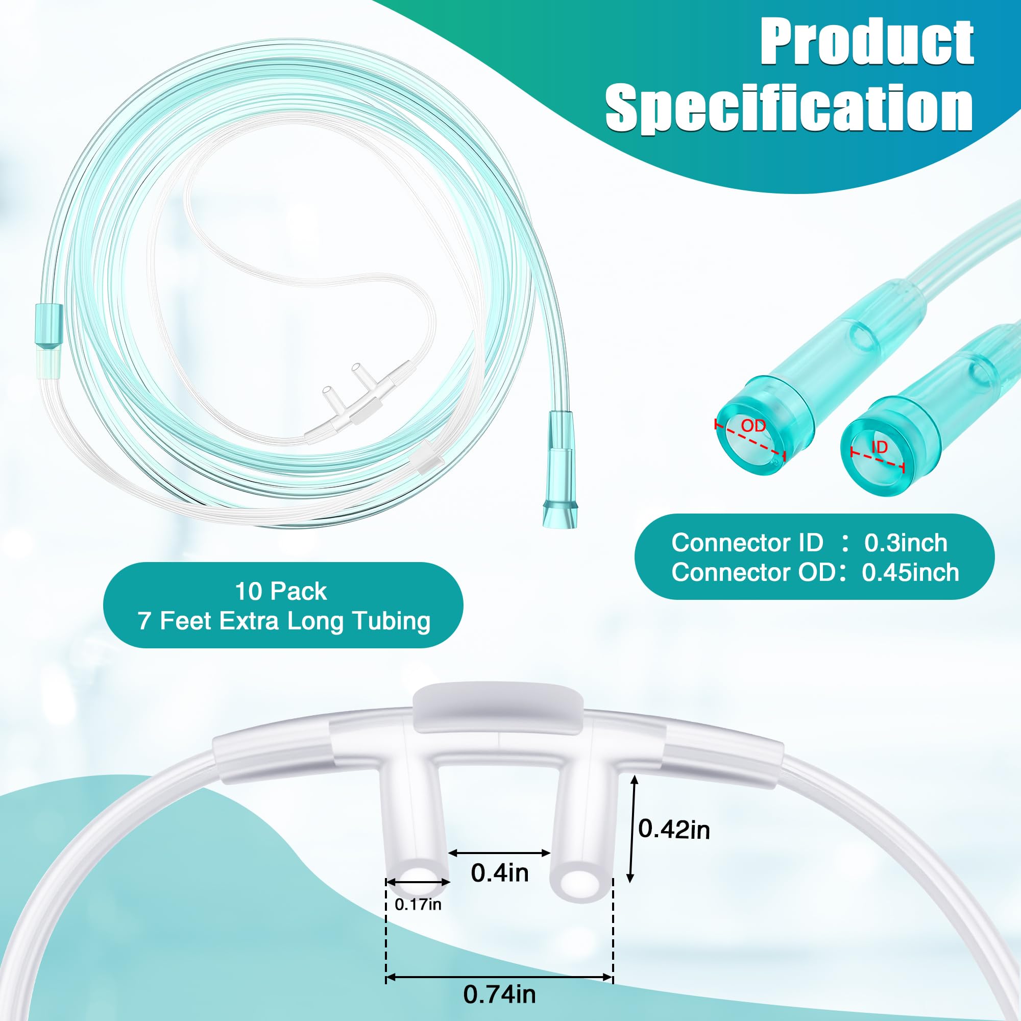 Anglechic soft curved nose piece for gentle facial fit and comfort.