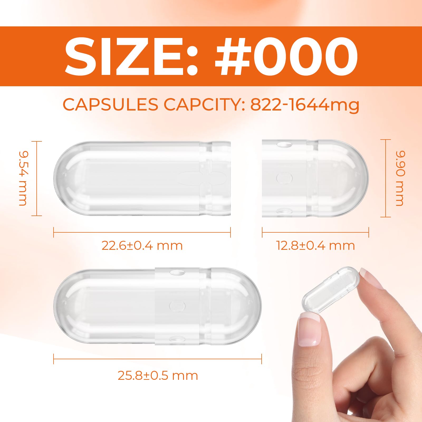Angtai JN size 000 gelatin capsules with filling kit, streamline powder packing