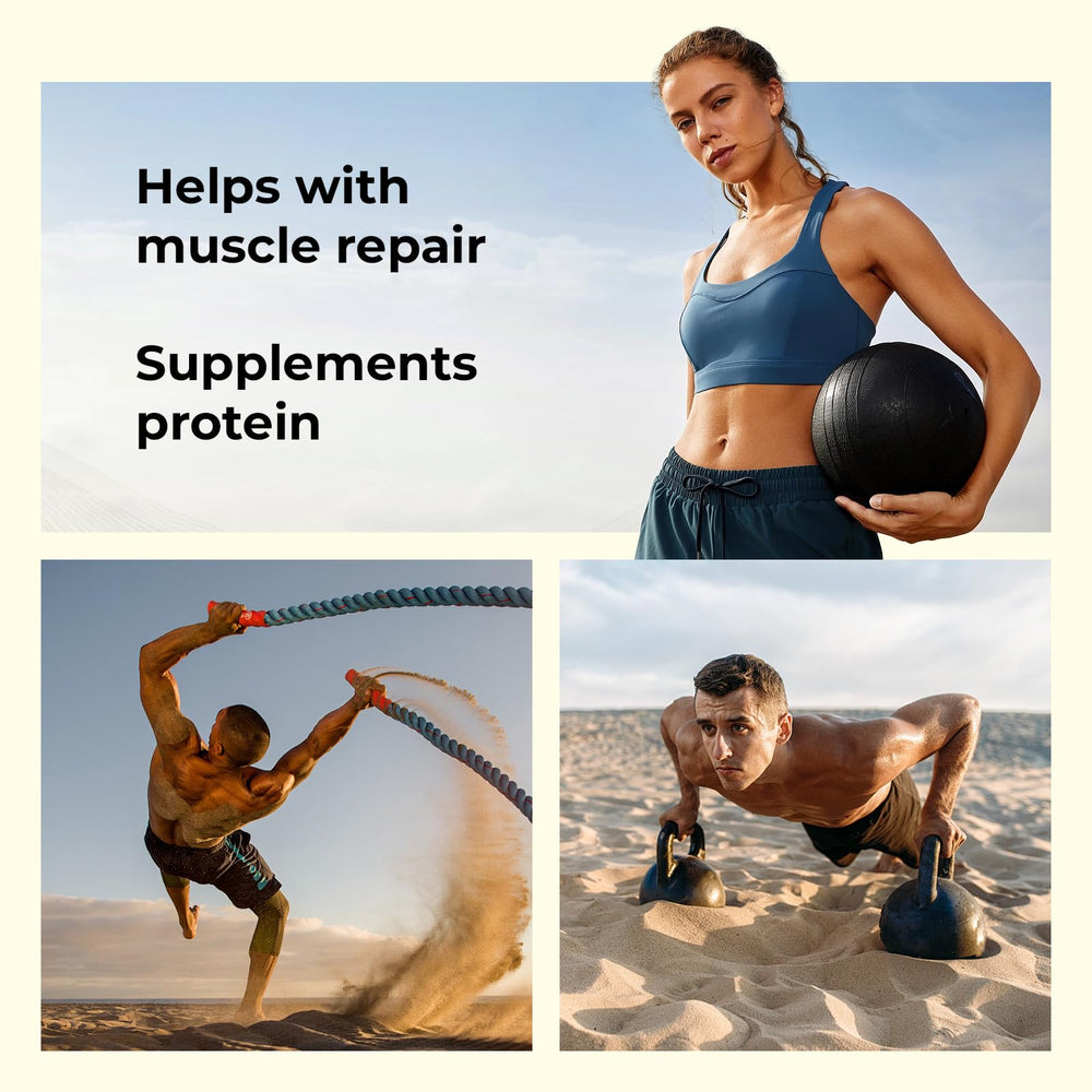 Angtai JN pea protein powder pouring action emphasizes smooth texture and mixability.