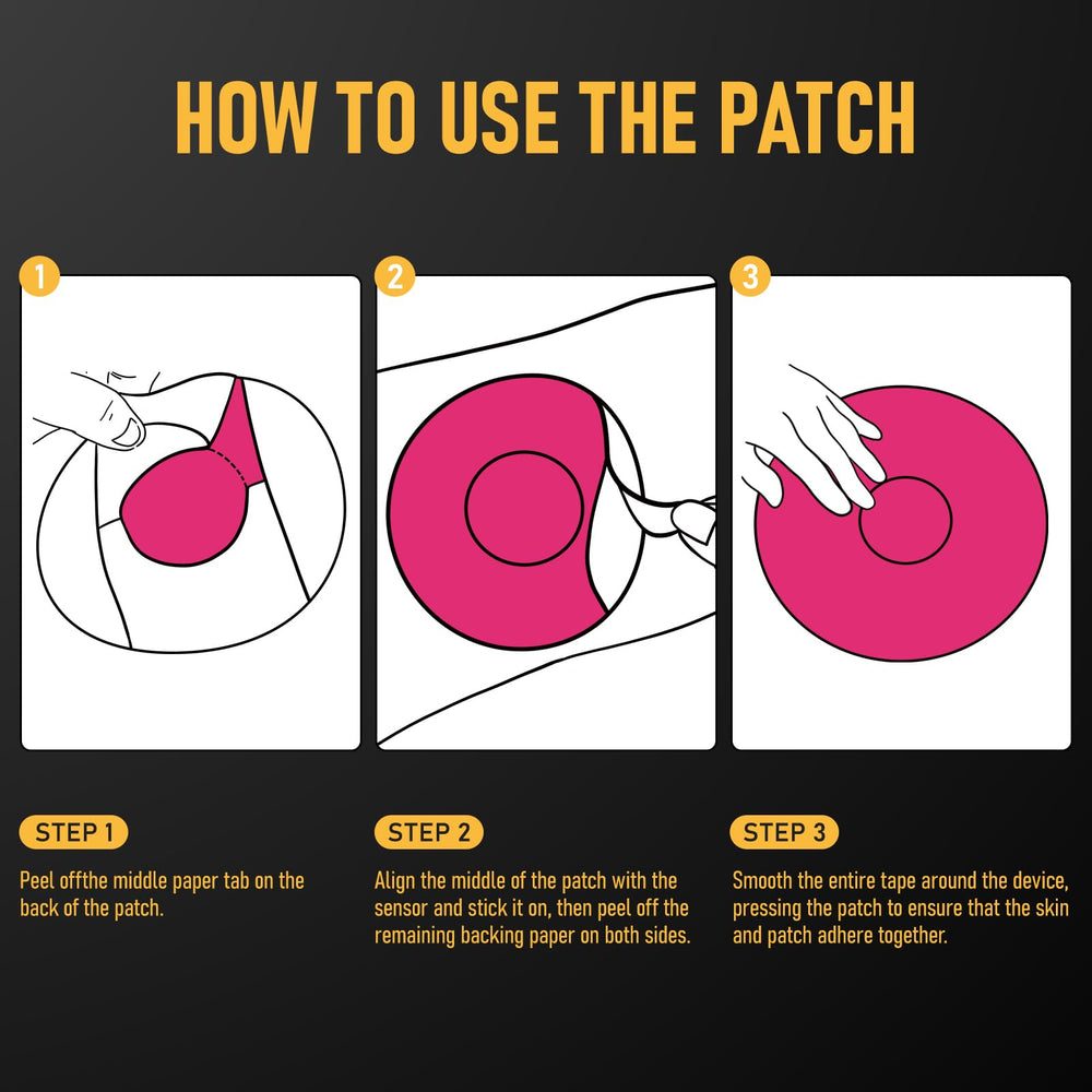 ANGTICS Dexcom G7 overpatch plush red roses keeps patch in place during activity