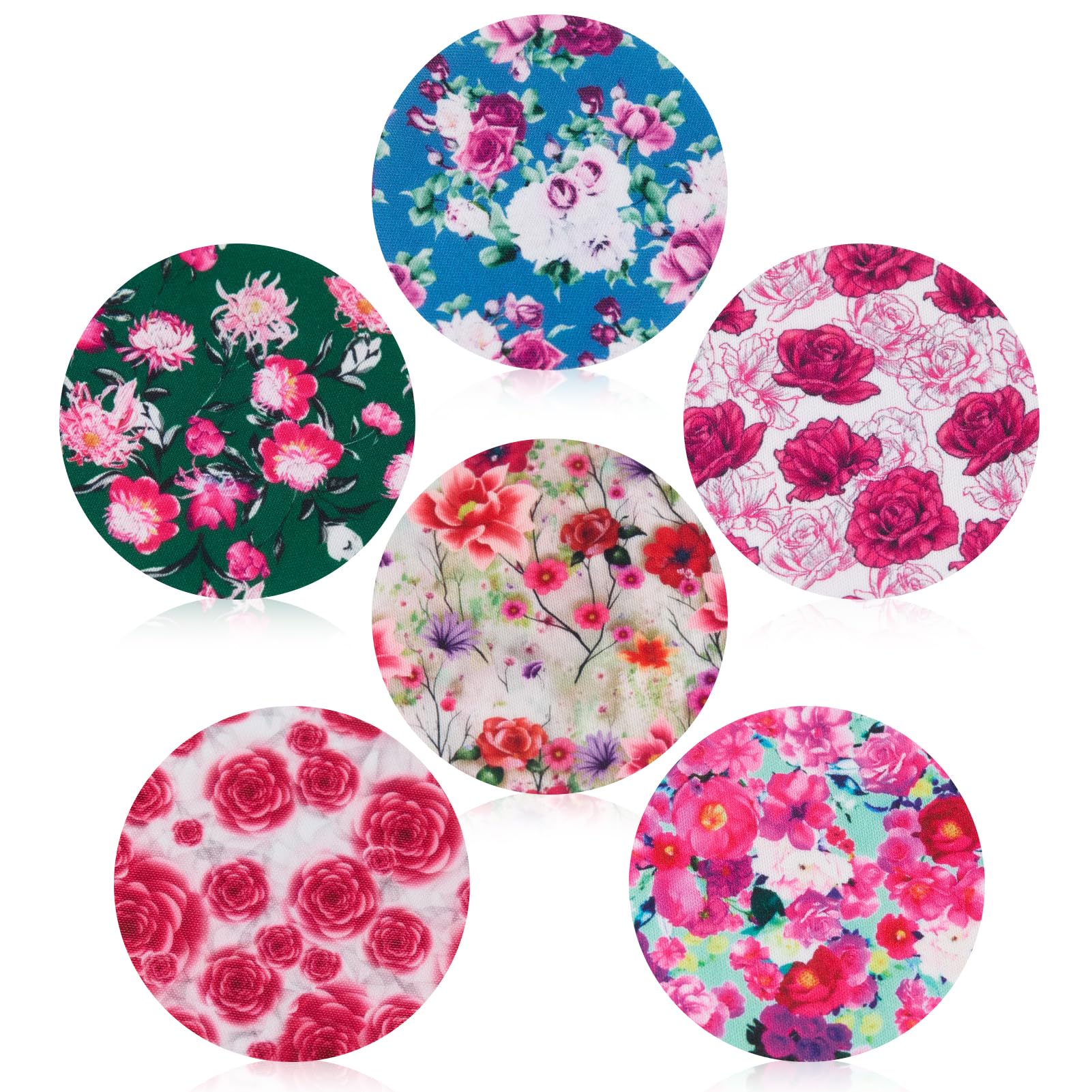 ANGTICS Dexcom G7 overpatch pink-on-teal roses for secure wear during workouts