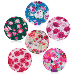 ANGTICS Dexcom G7 overpatch pink-on-teal roses for secure wear during workouts