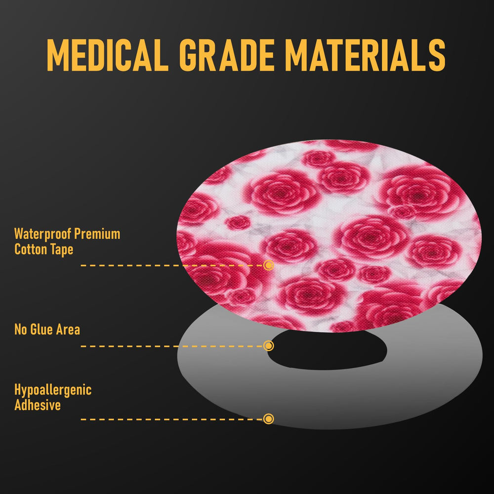 ANGTICS Dexcom G7 overpatch vibrant mixed florals for daily style and protection