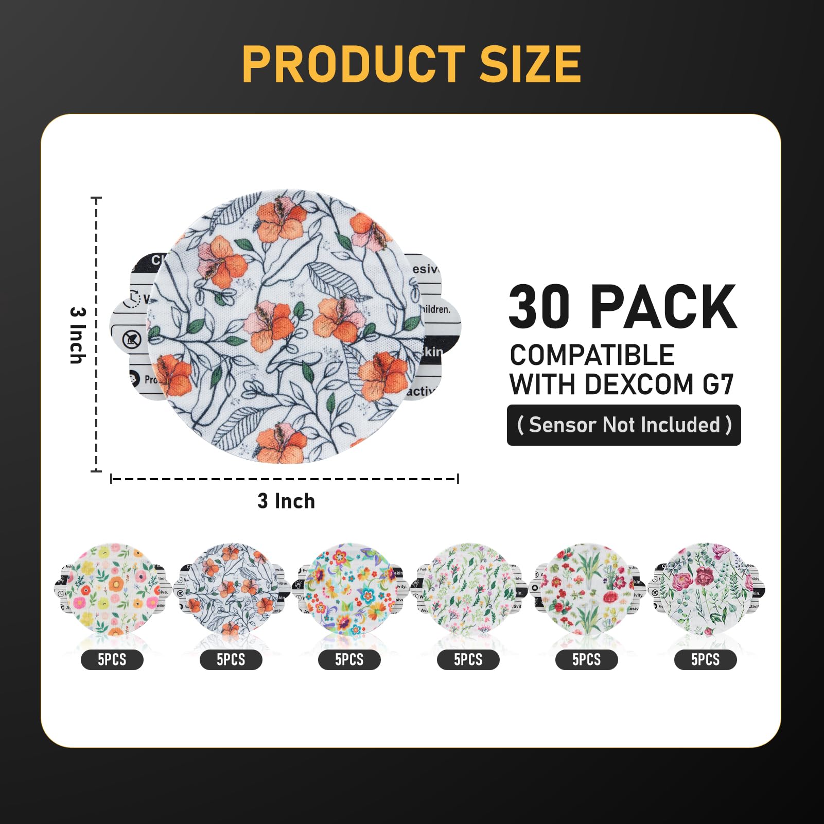 ANGTICS Dexcom G7 overpatch waterproof design for workouts and showers.