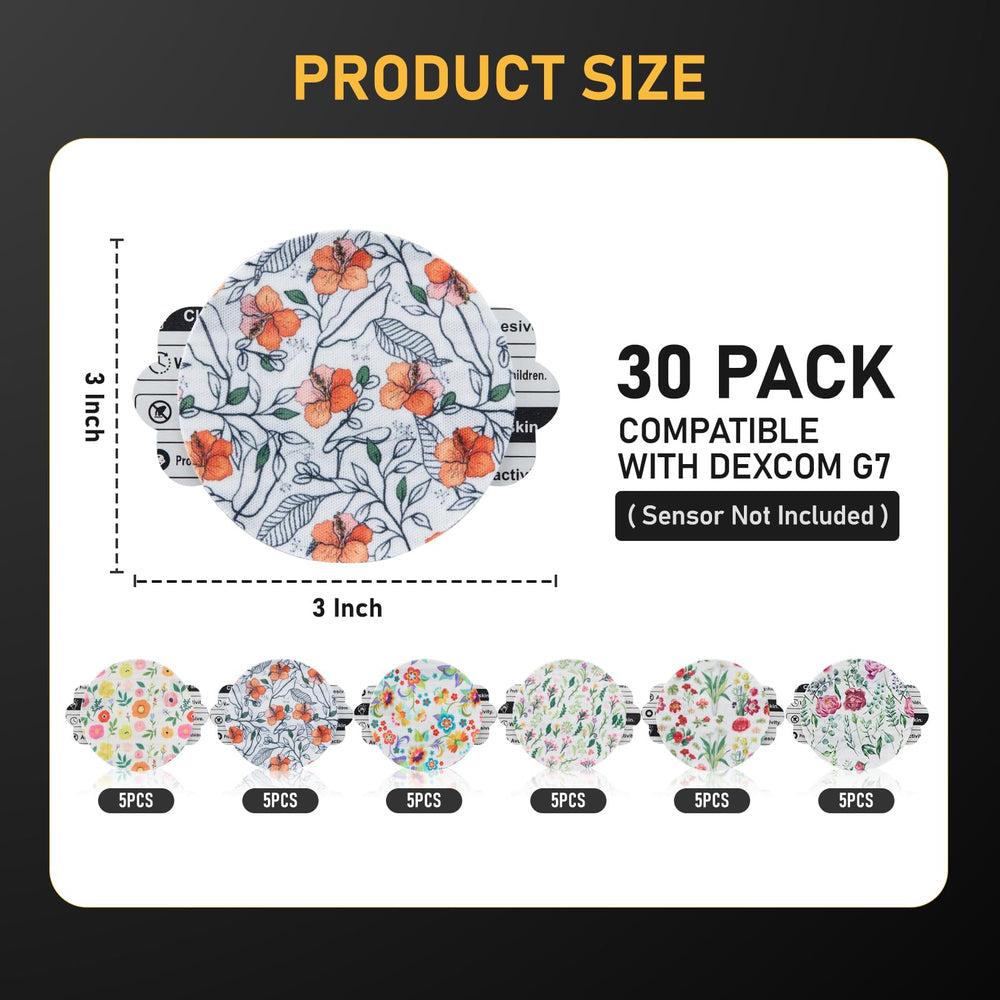 ANGTICS Dexcom G7 overpatch waterproof design for workouts and showers.