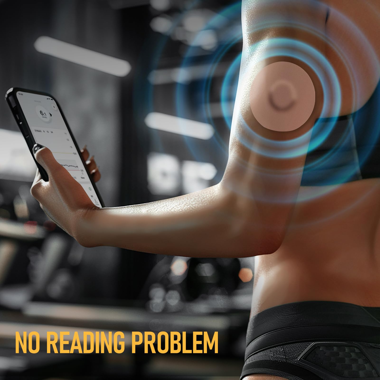 Parche ANGTICS Dexcom G7 transpirable, fácil de quitar sin irritar la piel.