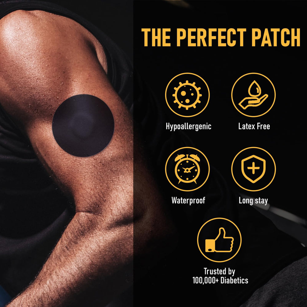 Parche ANGTICS Dexcom G7 sin agujero central, protege la sonda.