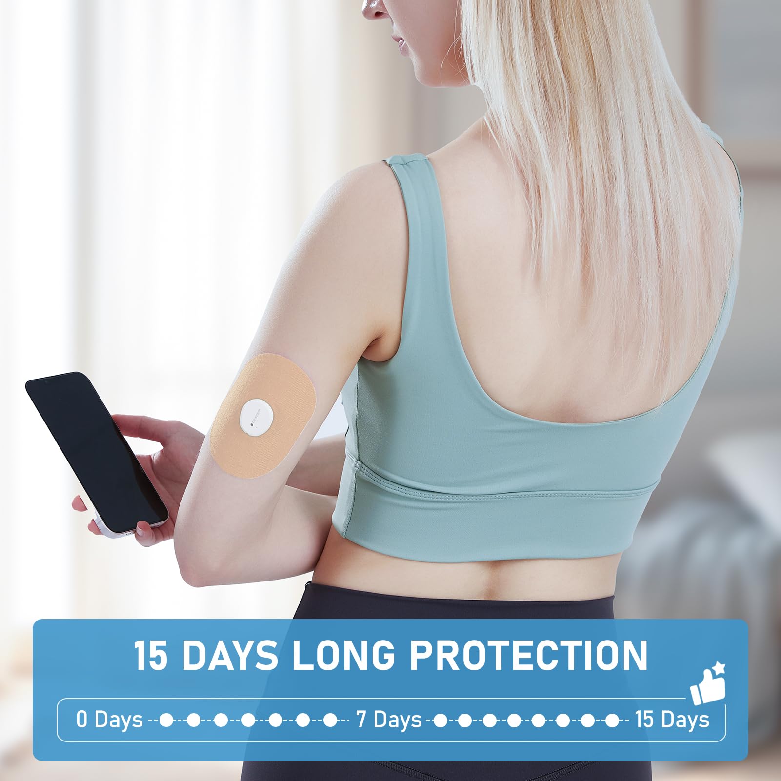 ANGTICS Dexcom G7 parche de colores y transparente para combinar con tu estilo